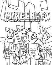 Minecraft weapon double axe coloring page