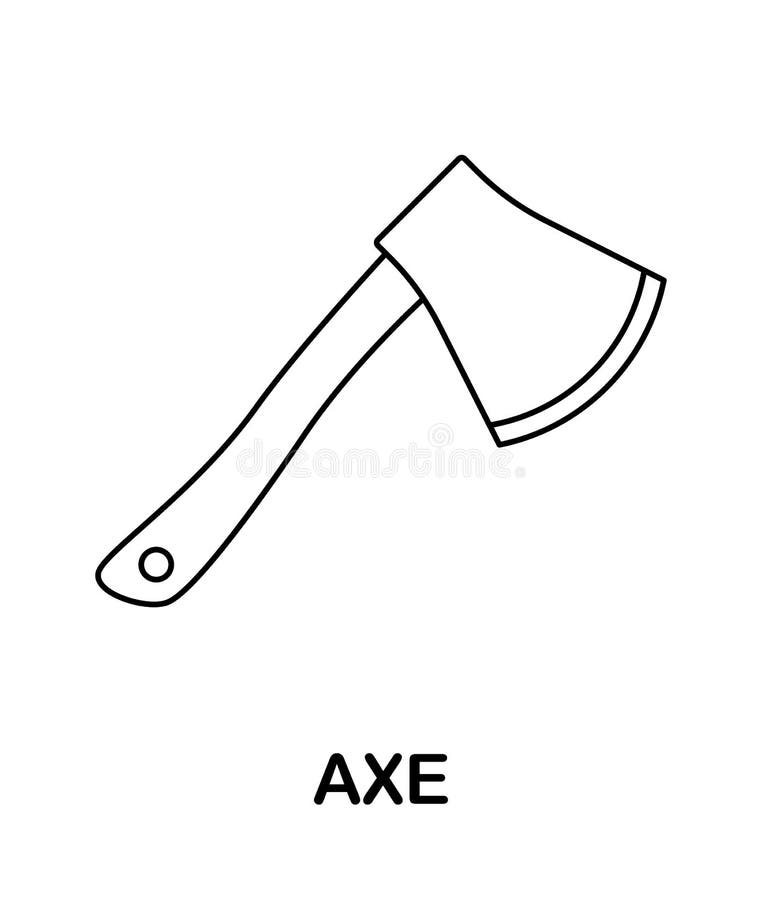 Axe coloring stock illustrations â axe coloring stock illustrations vectors clipart