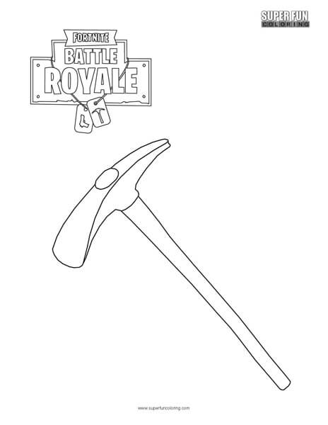 Default pickaxe fortnite coloring