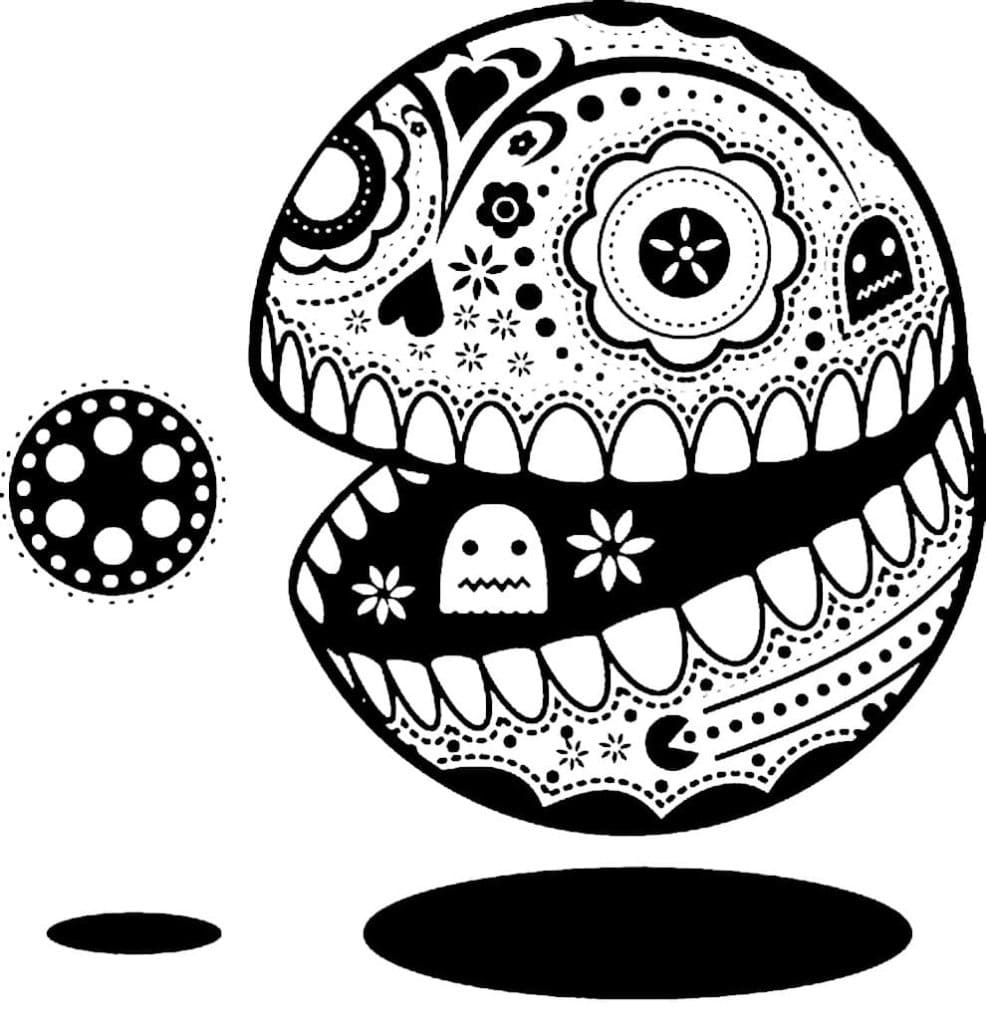 Pac man coloring pages