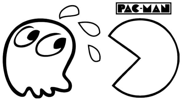 Pacman coloring pages printable pdf