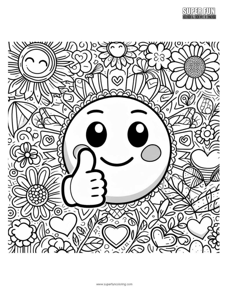 Emoji coloring sheets