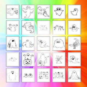 The ultimate collection of printable ghost coloring pages for halloween fun pdf