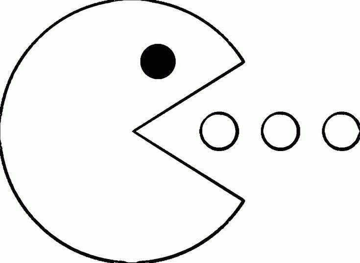 Free printable pac man template