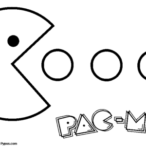 Pac man coloring pages printable for free download