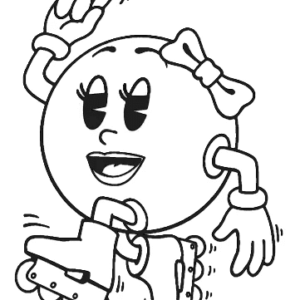 Pac man coloring pages printable for free download