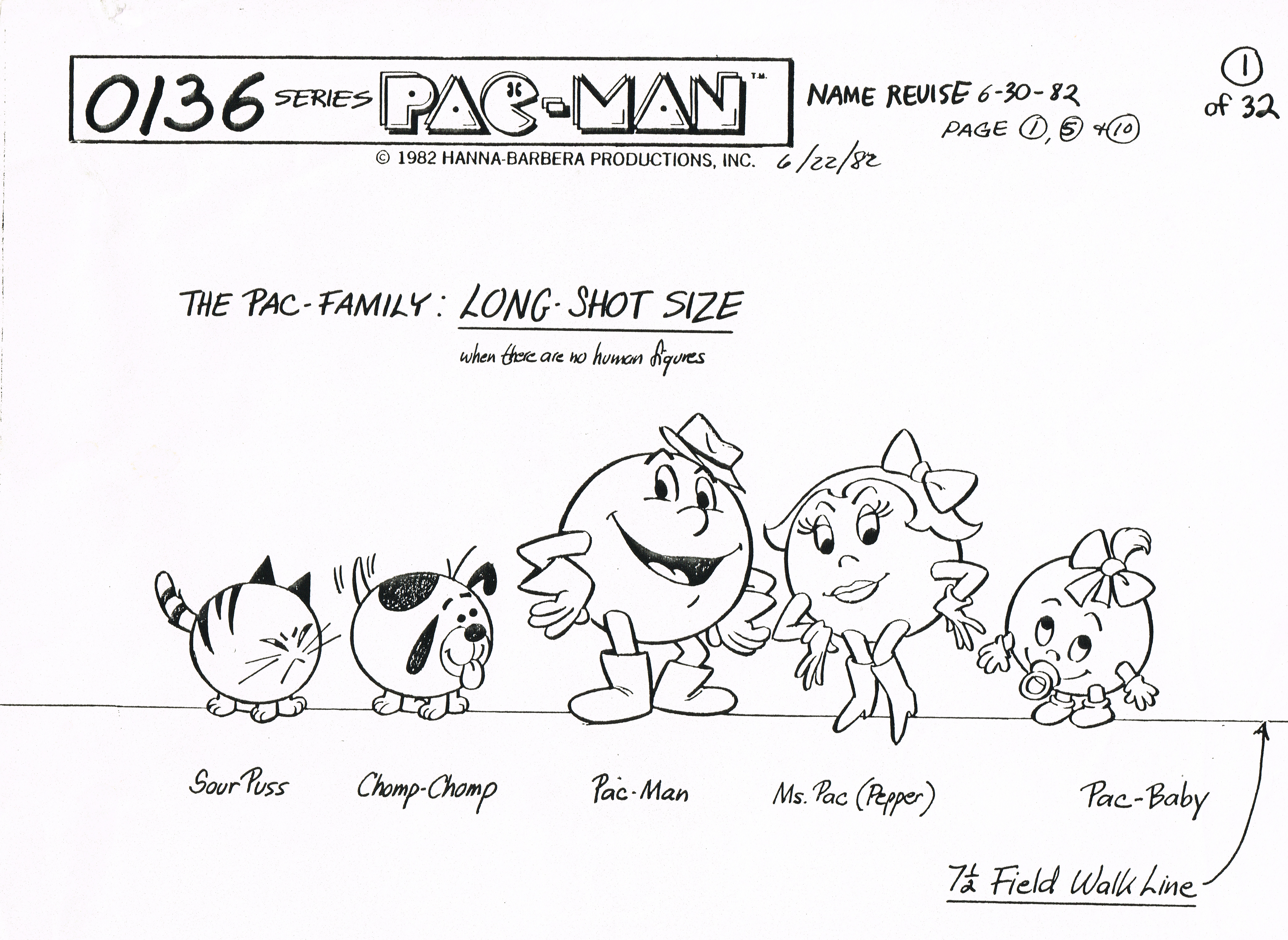 Model sheetsconcept art from the pacman cartoon rpacman