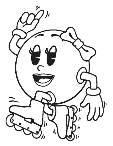 Pac man coloring pages