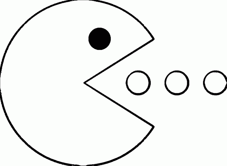 Free printable pac man template