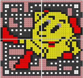 Ms pac man coloring