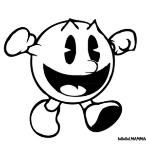 Pac man coloring pages printable for free download