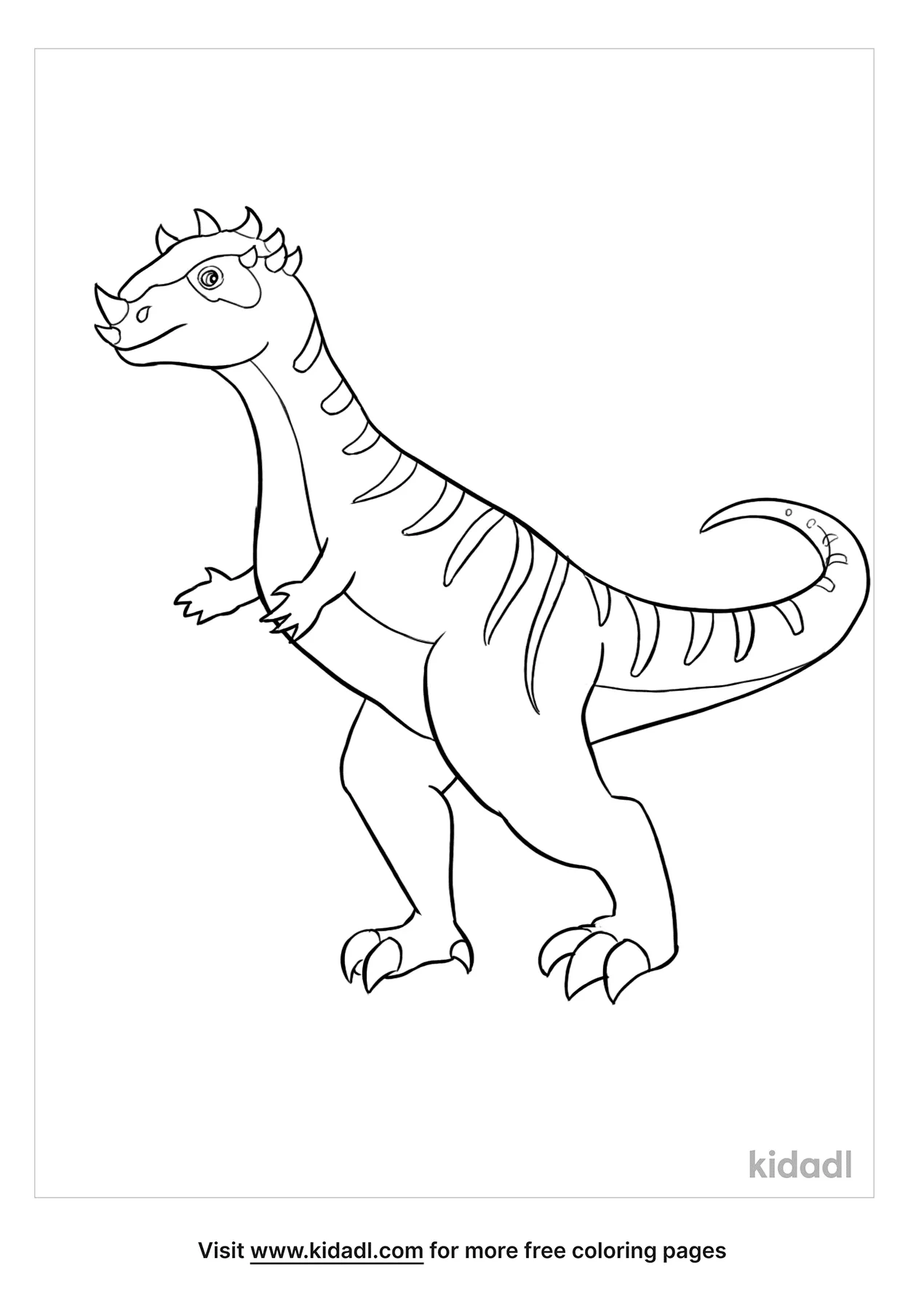 Free pachycephalosaurus coloring page coloring page printables