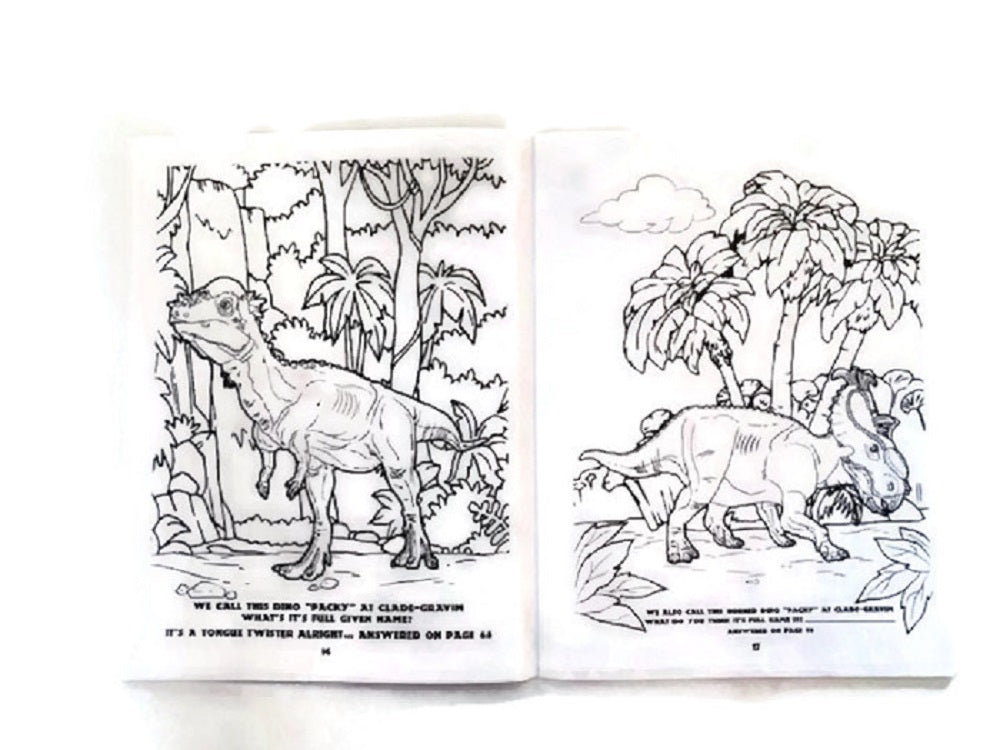 Dinosaur coloring book clade