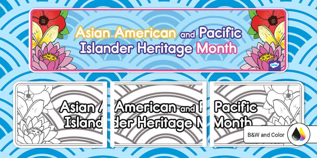 Asian american and pacific islander heritage month banner