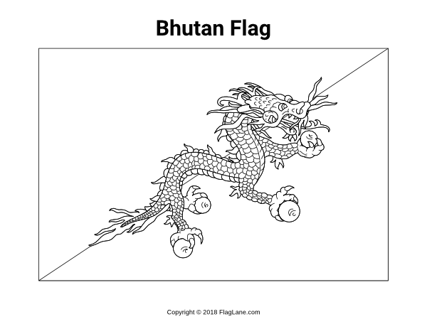 Free asian flag coloring pages