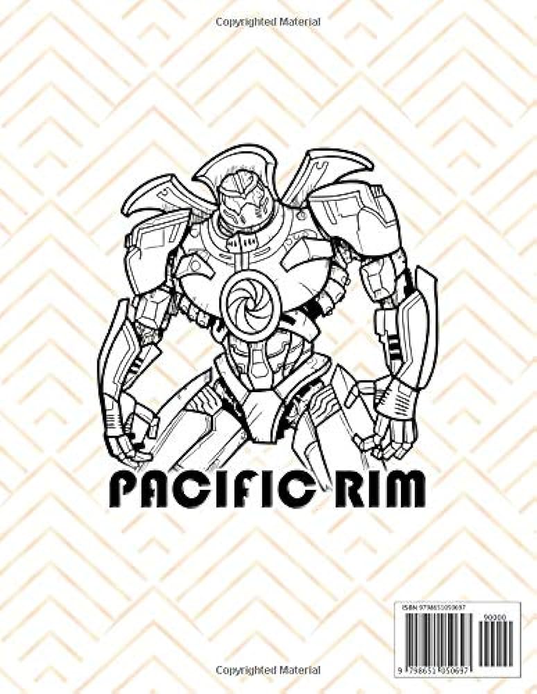 Pacific rim coloring book pacific rim featuring enchanting adult coloring books for men and women with newest unofficial images doyle bentley books