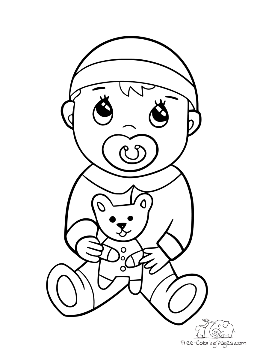 Coloring pages baby