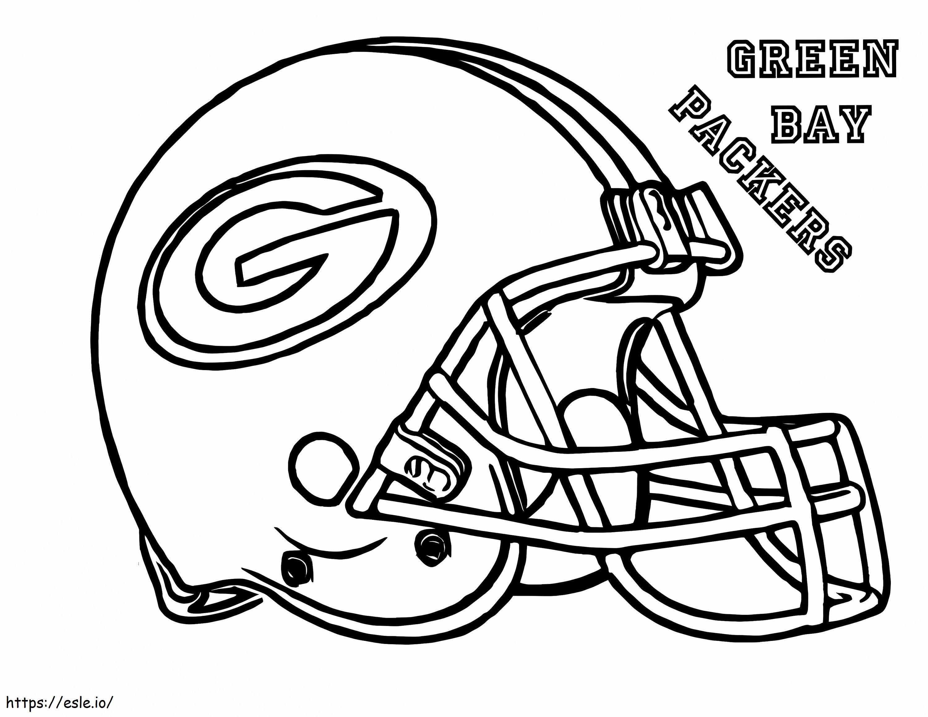 Green bay packers coloring page