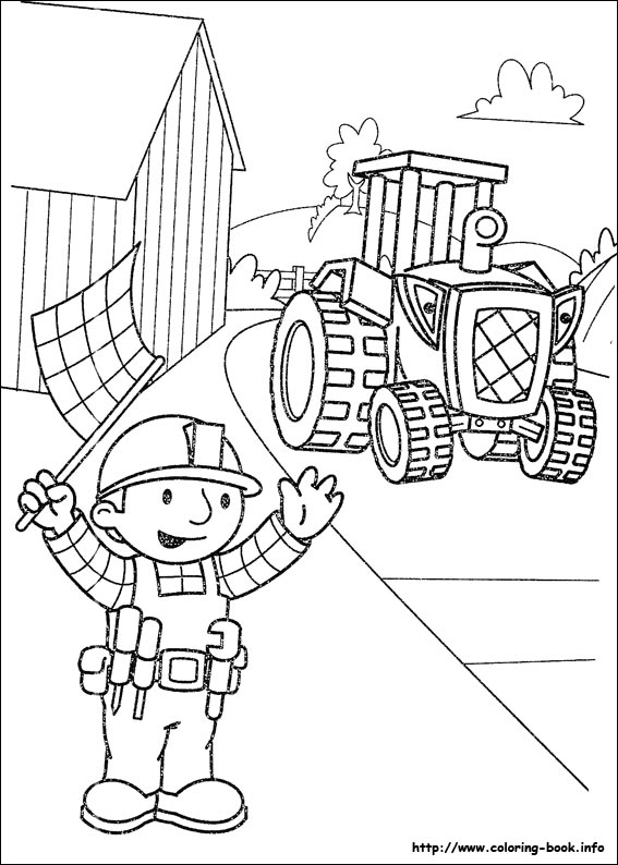 Bob the builder coloring picture