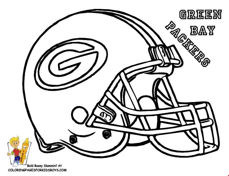 Green bay packers coloring page