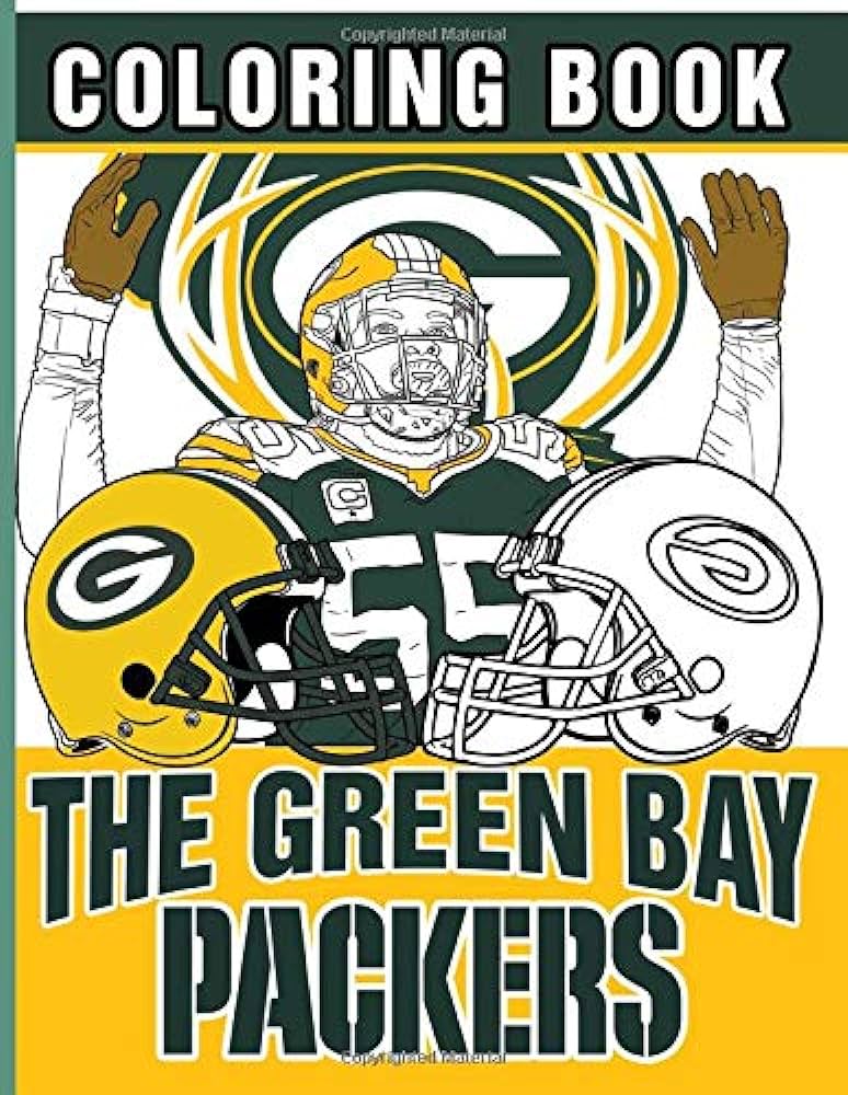 The green bay packers coloring book the green bay packers nice coloring books for adults atkinson kit books