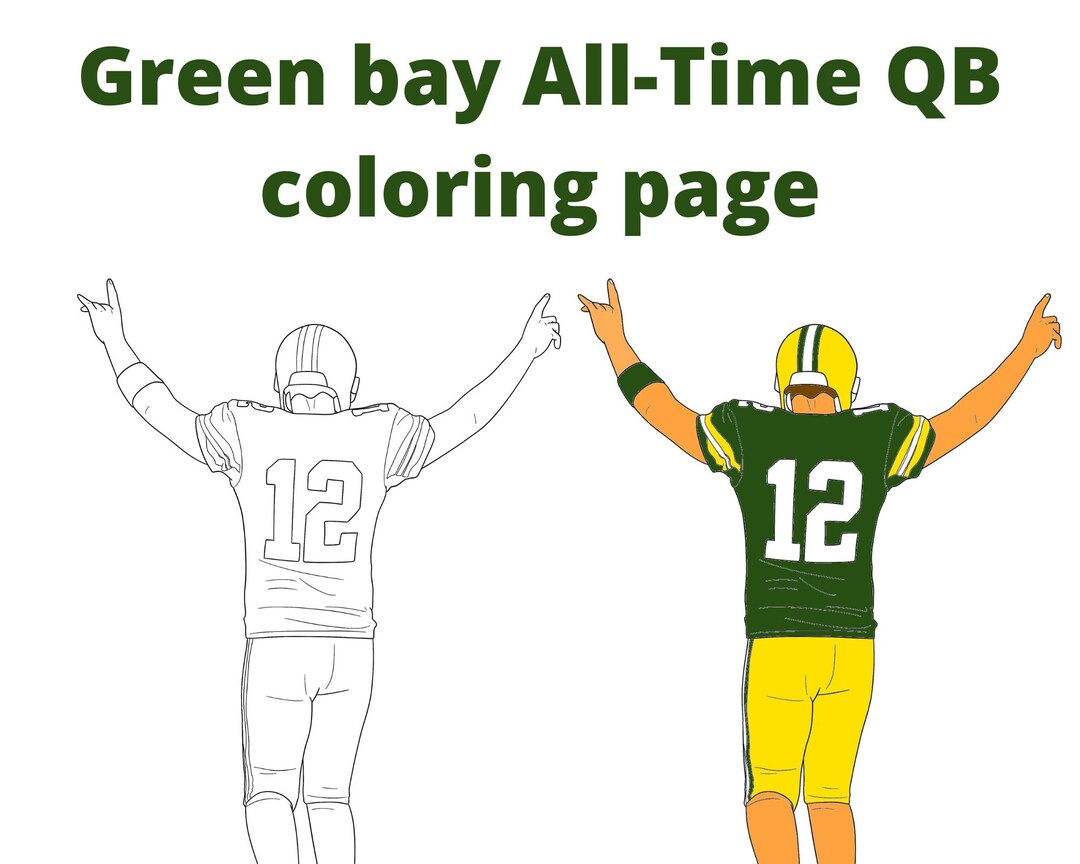 Green bay all time qb color page download now