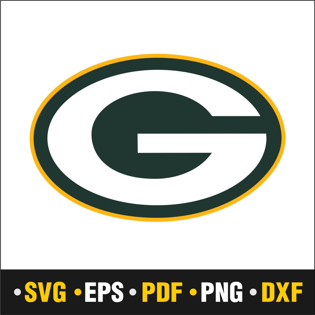 Green bay packers svg pdf png dxf eps