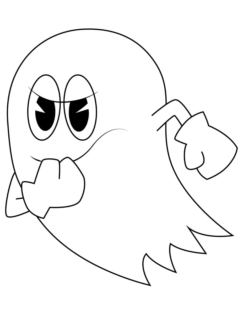 Pac man coloring pages