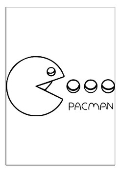 Printable pac man coloring pages for kids a journey through the maze pdf