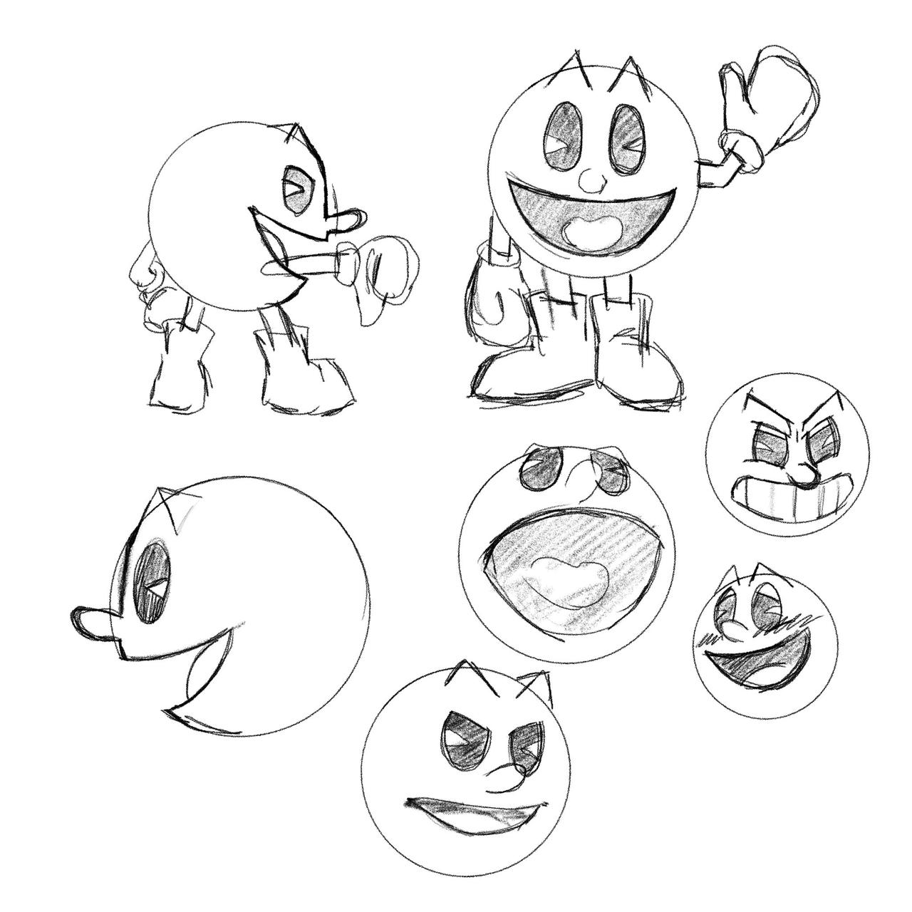 Pacman sketches by kraspencil on