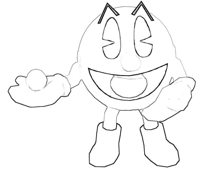 Coloring page pac