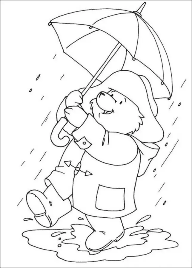 Coloring pages paddington bear printable for kids adults free