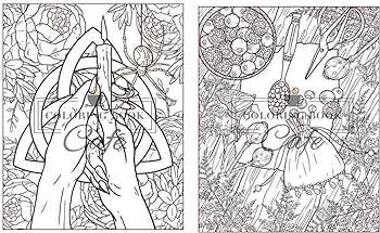 Witch coloring book a coloring book for adults featuring beautiful witches magil potions and spellbinding ritual scenes fe coloring book books