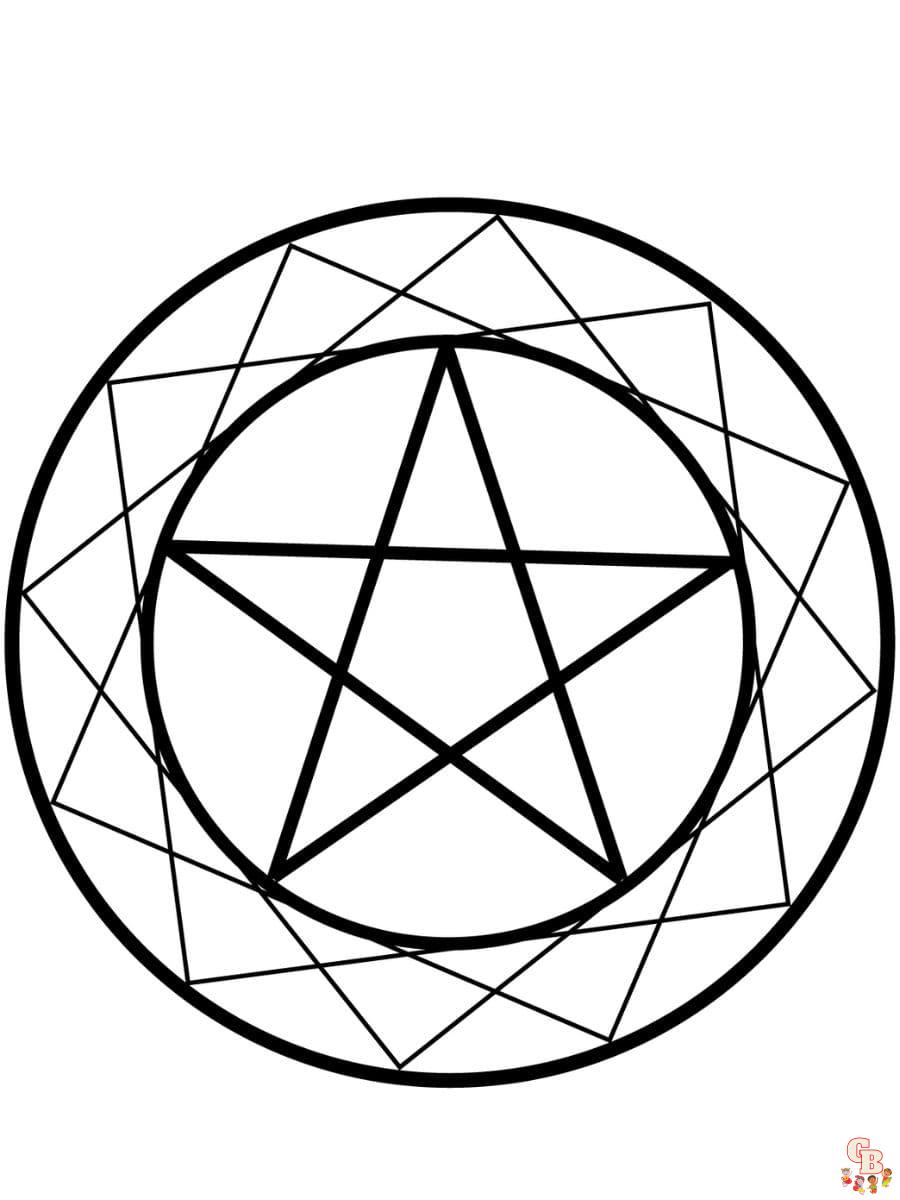 Printable wiccan coloring pages free for kids and adults