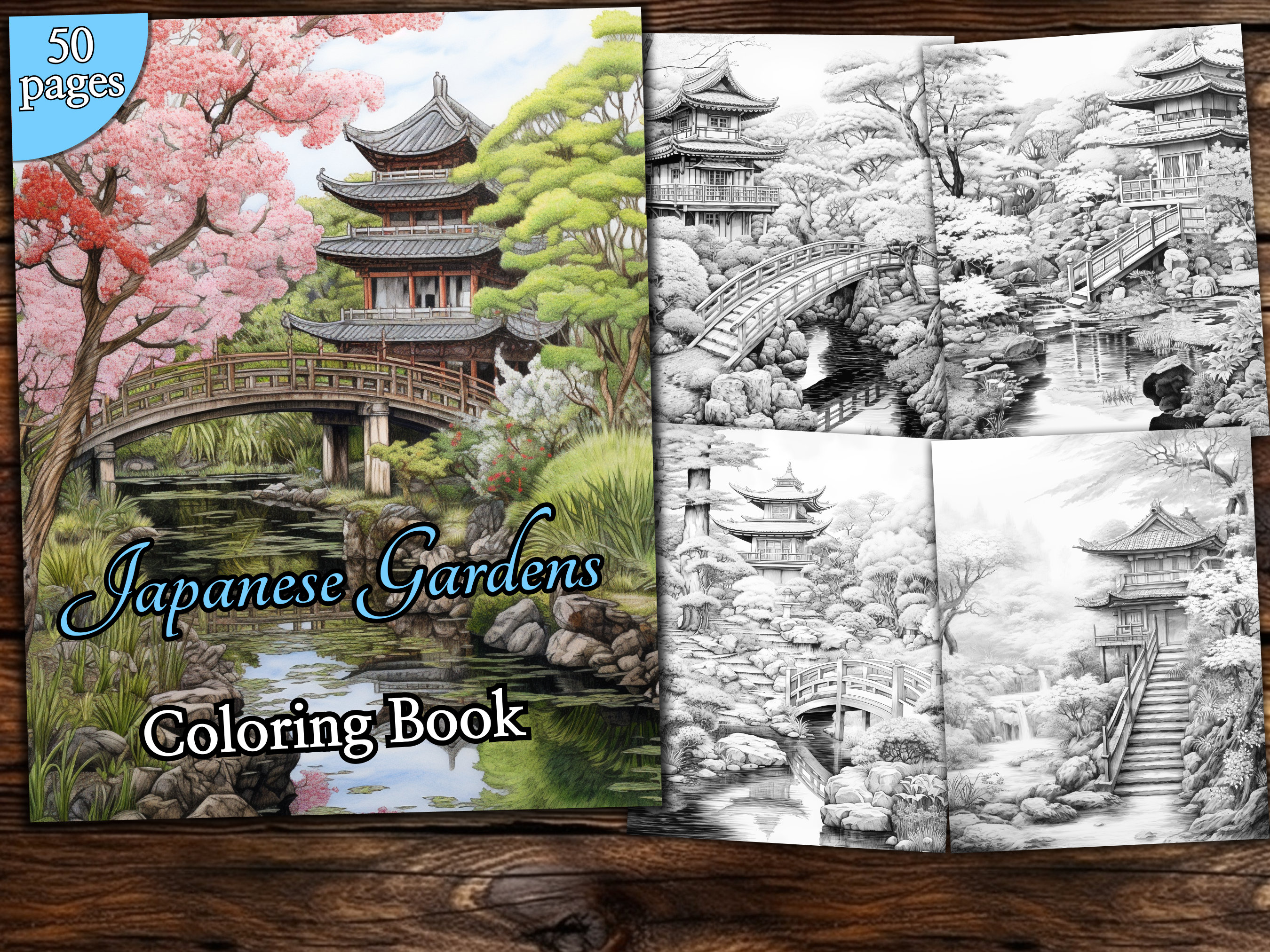 Pagoda coloring page