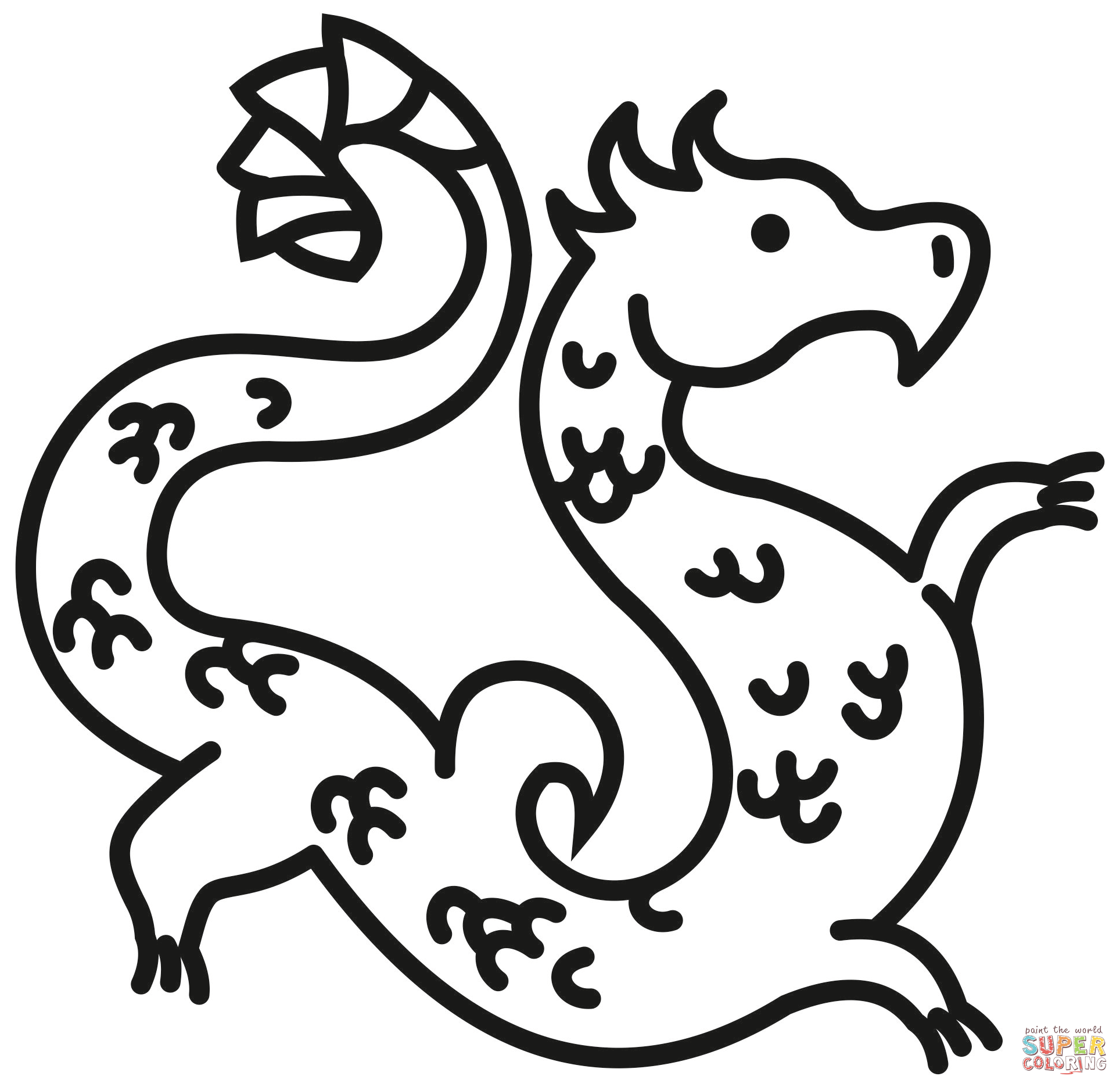 Chinese dragon coloring page free printable coloring pages