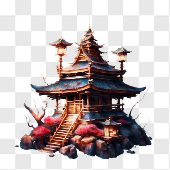 Download traditional japanese temple