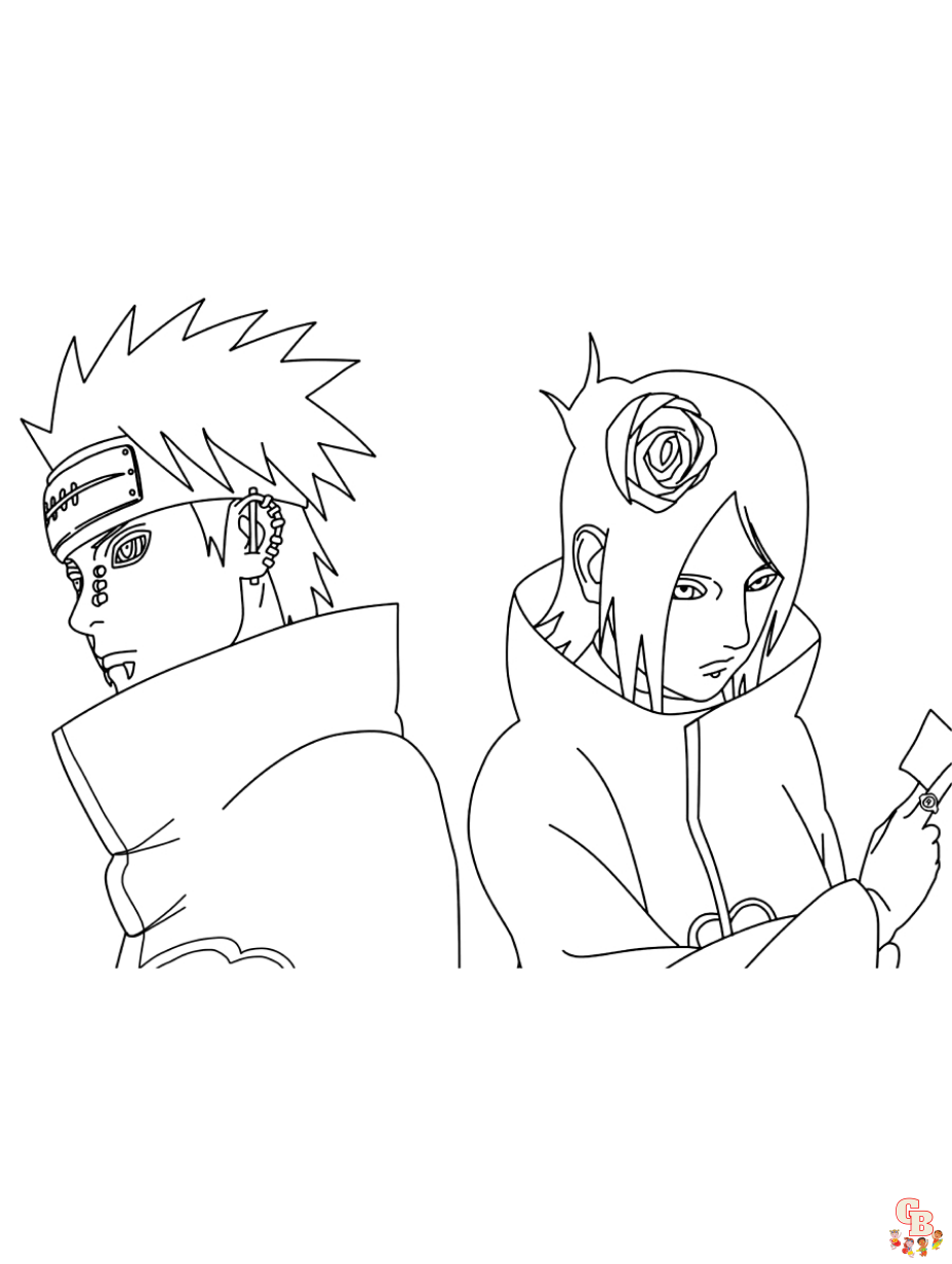 Free naruto coloring pages for kids and adults