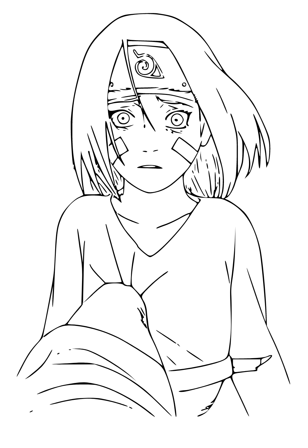 Free printable naruto pain coloring page sheet and picture for adults and kids girls and boys