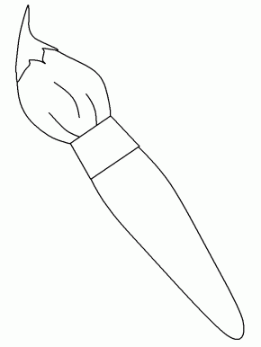 Paintbrush school coloring pages fourth of july crafts for kids art birthday party school coloring pages