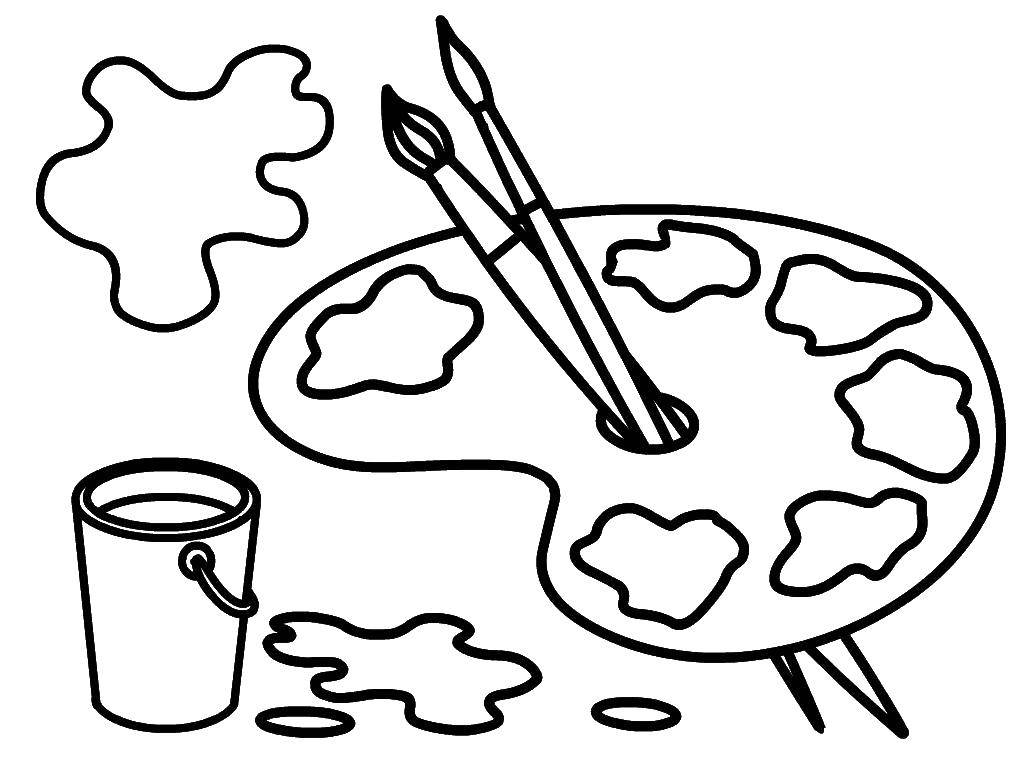 Online coloring pages kids coloring palette of colors coloring pages for kids