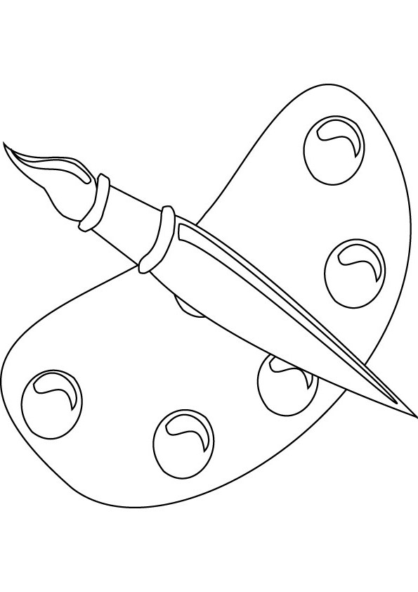 Artist printable coloring pages