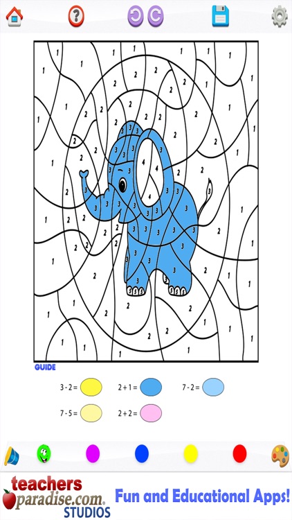 Kids math coloring book