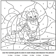 How to train your dragon coloring pages