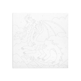 Lorific canvas fantastic dragon paint by numbers kit