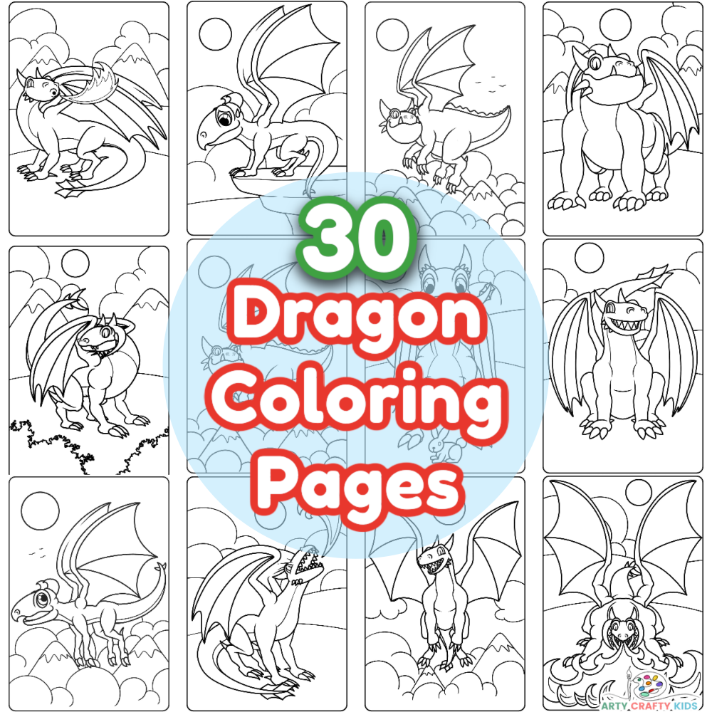 Dragon coloring pages