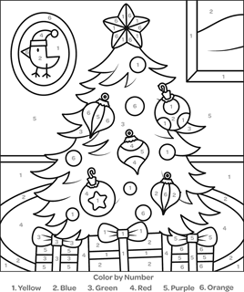 Color by number free coloring pages