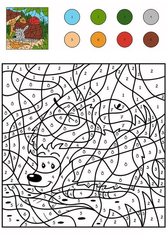 Color by number printable for adults