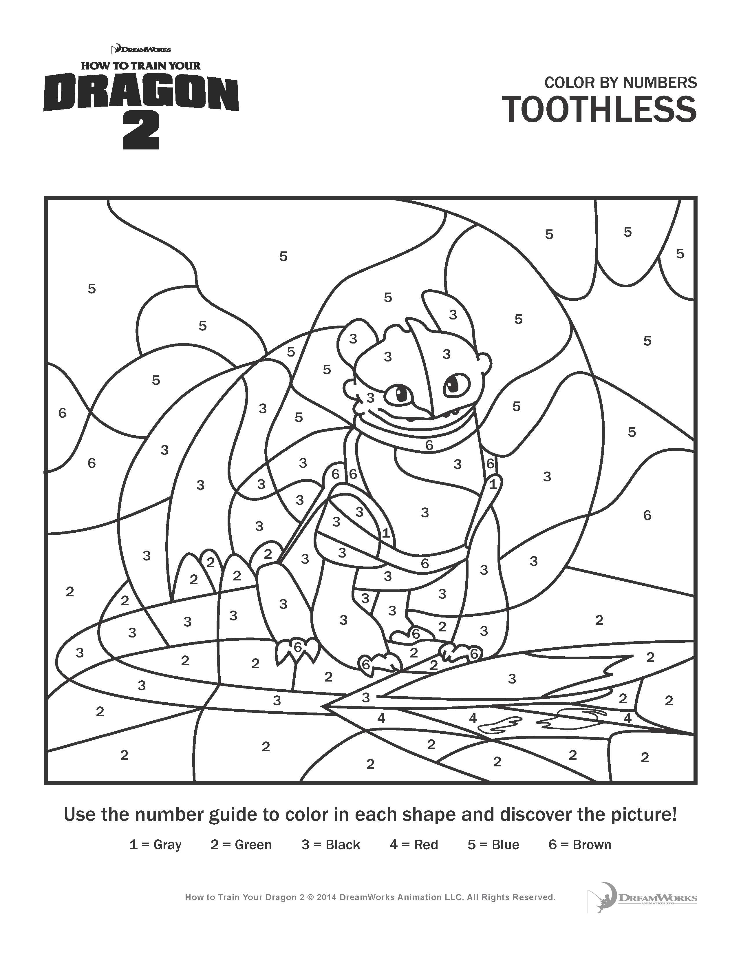 How to train your dragon coloring pages and activity sheets