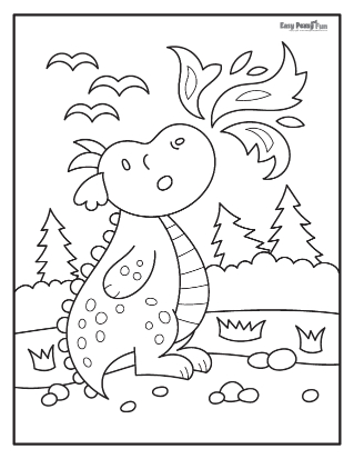 Dragon coloring pages